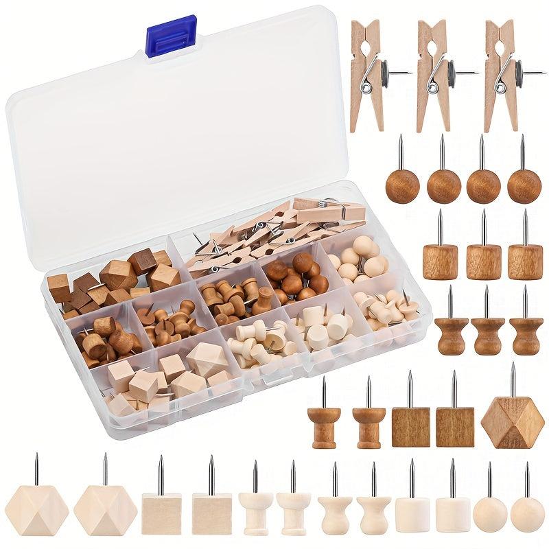 114pcs Decorative Push Pins for Wall Hangings Bulletin Boards & Craft Projects