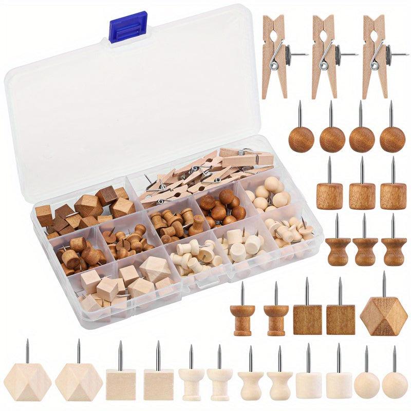 114pcs Decorative Push Pins for Wall Hangings Bulletin Boards & Craft Projects