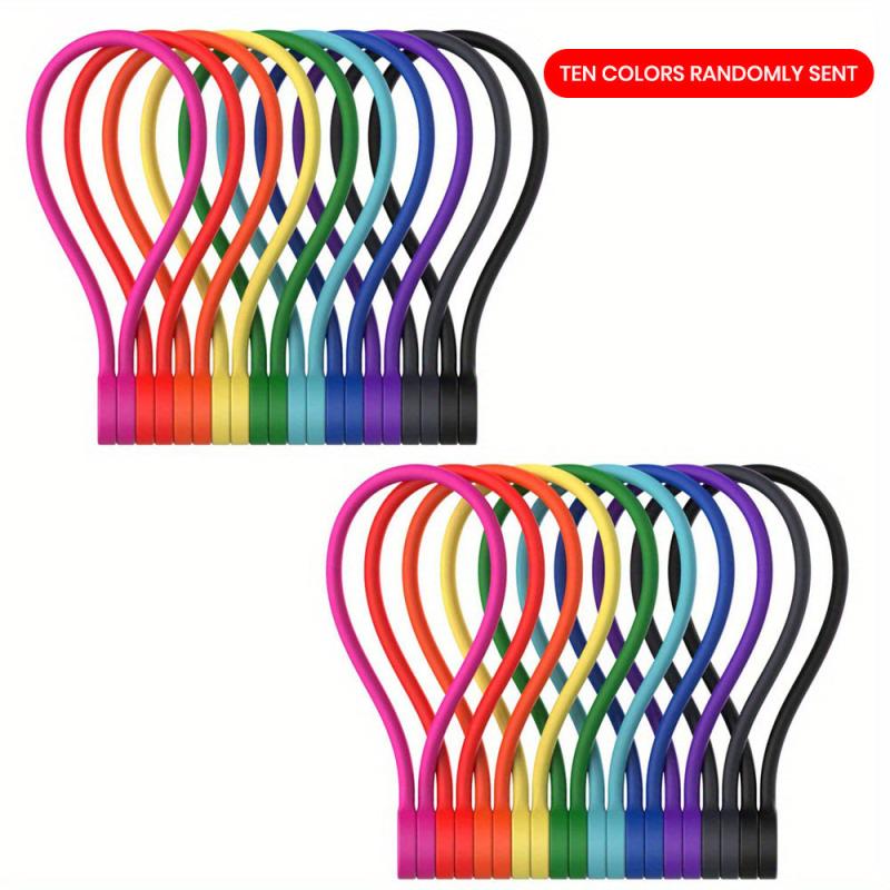 Magnetic Rope Knot Reusable Cable Tie Wire Organization