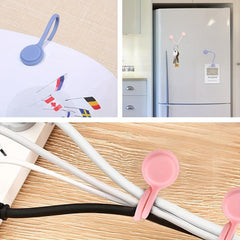 Magnetic Rope Knot Reusable Cable Tie Wire Organization