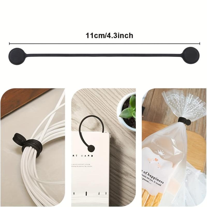 Magnetic Rope Knot Reusable Cable Tie Wire Organization