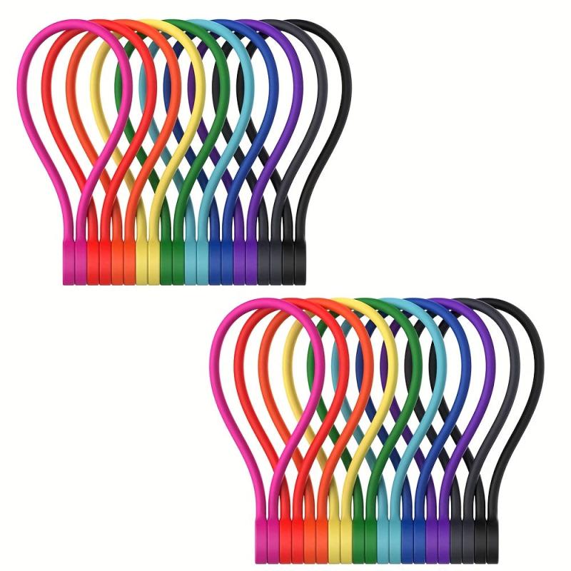 Magnetic Rope Knot Reusable Cable Tie Wire Organization