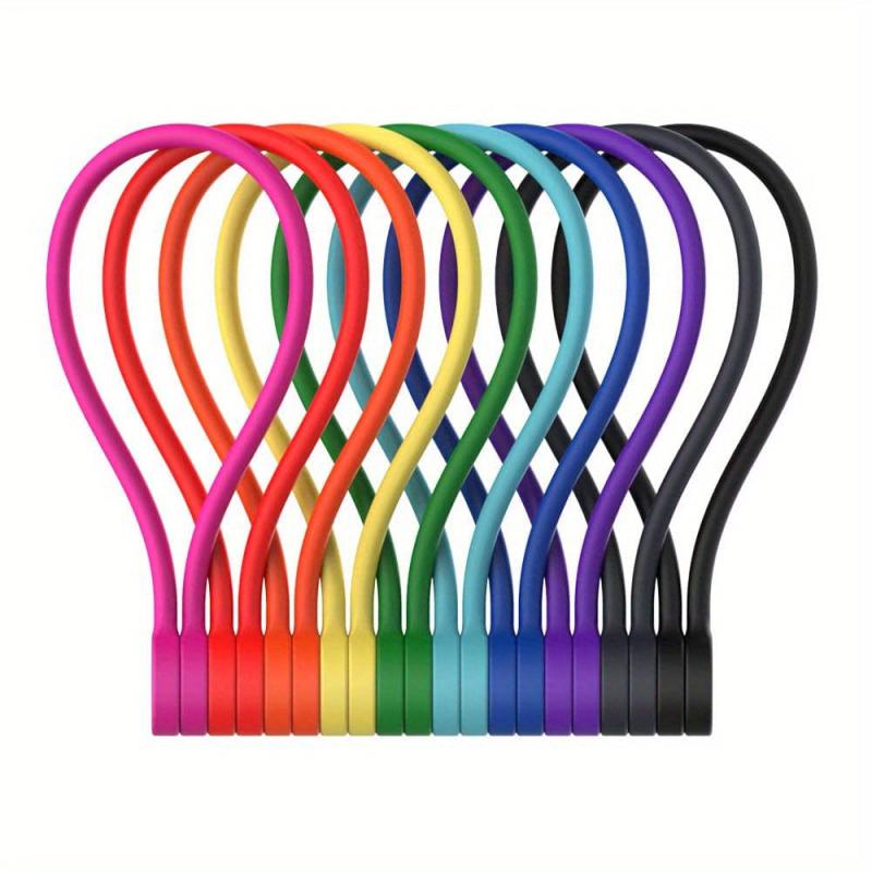 Magnetic Rope Knot Reusable Cable Tie Wire Organization