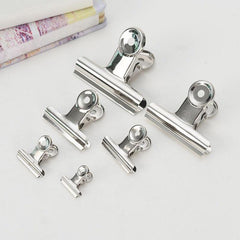 5PCS Metal Paper Clip Set 22 31 38 50mm Grip Clamps Office School Stationery