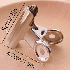 5PCS Metal Paper Clip Set 22 31 38 50mm Grip Clamps Office School Stationery