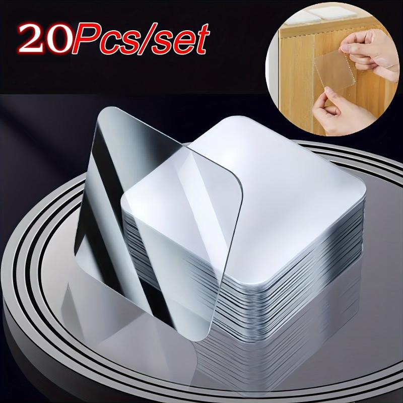 20pcs Transparent Double Sided Tape Nano Tape Waterproof Wall Stickers