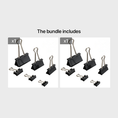 12pcs Metal Binder Note Organizer File Paper Clip Office Supplies
