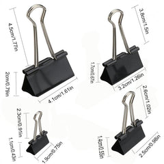 12pcs Metal Binder Note Organizer File Paper Clip Office Supplies