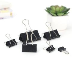 12pcs Metal Binder Note Organizer File Paper Clip Office Supplies