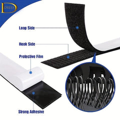 DORESS 3 81 Cm X 298 7 Cm Hook And Loop Tape Sticky Back Fastener Roll