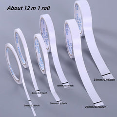 2pcs Thin Double-sided Adhesive Office Stationery Tape