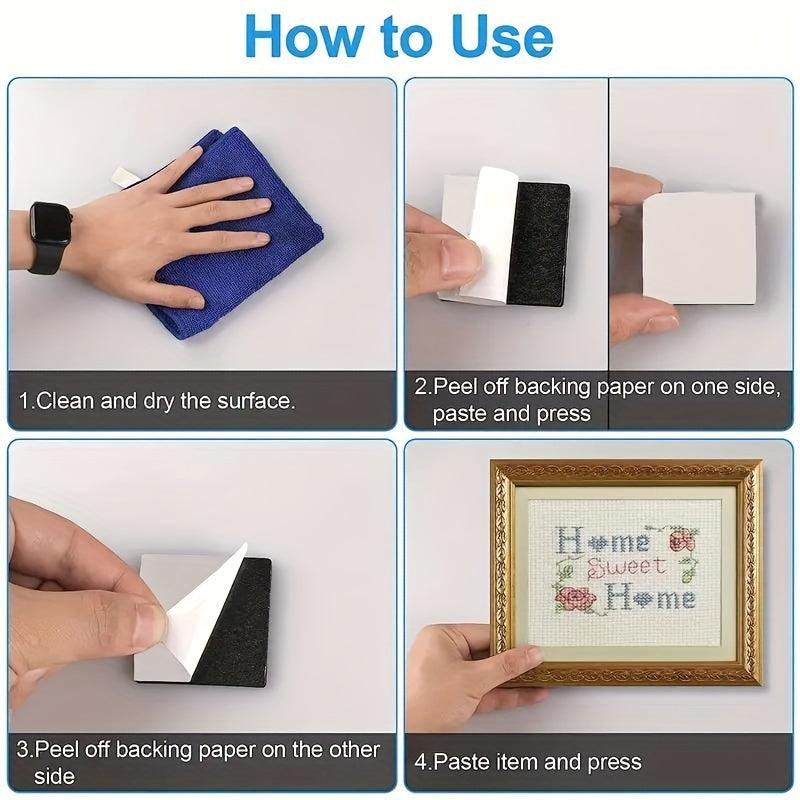 30pcs Double Sided Foam Tape - Self Adhesive - Square Round M