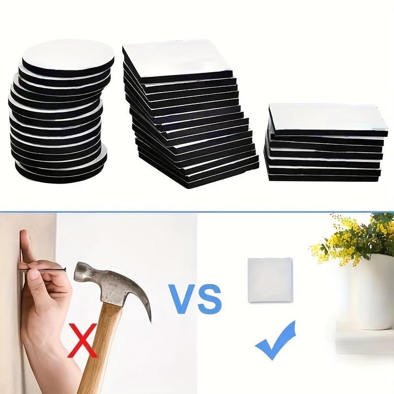30pcs Double Sided Foam Tape - Self Adhesive - Square Round M