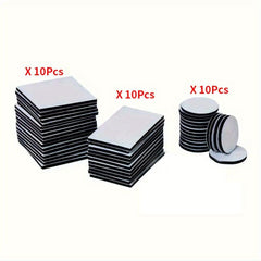 30pcs Double Sided Foam Tape - Self Adhesive - Square Round M