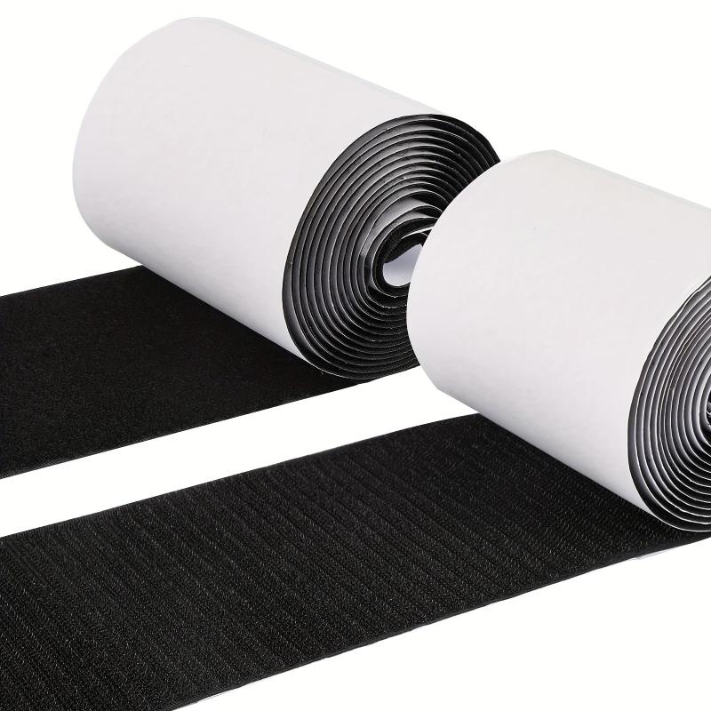 10 Pack 9' Hook And Loop Tape Strips - Self Adhesive Heavy Duty Strips