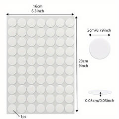 70 Double Sided Sticky Dot Stickers Putty Clear Sticky Tack Waterproof 10mm