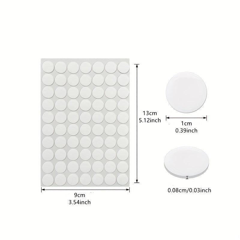 70 Double Sided Sticky Dot Stickers Putty Clear Sticky Tack Waterproof 10mm