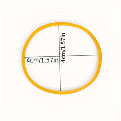 100pcs High Elastic Yellow Rubber Band Industrial Use