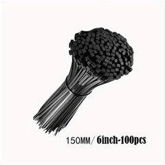 100pcs Cable Zip Ties Self Locking Nylon Cord Management Ties Plastic Wire Ties