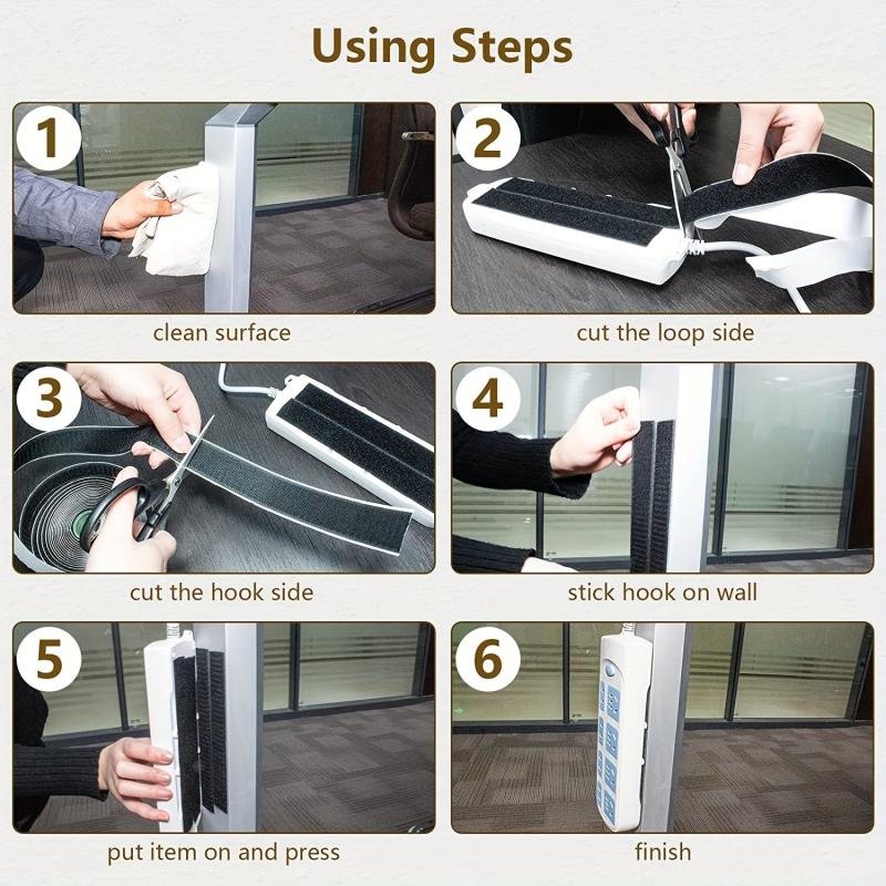 Heavy Duty Hook and Loop Strips with Strong Adhesive
