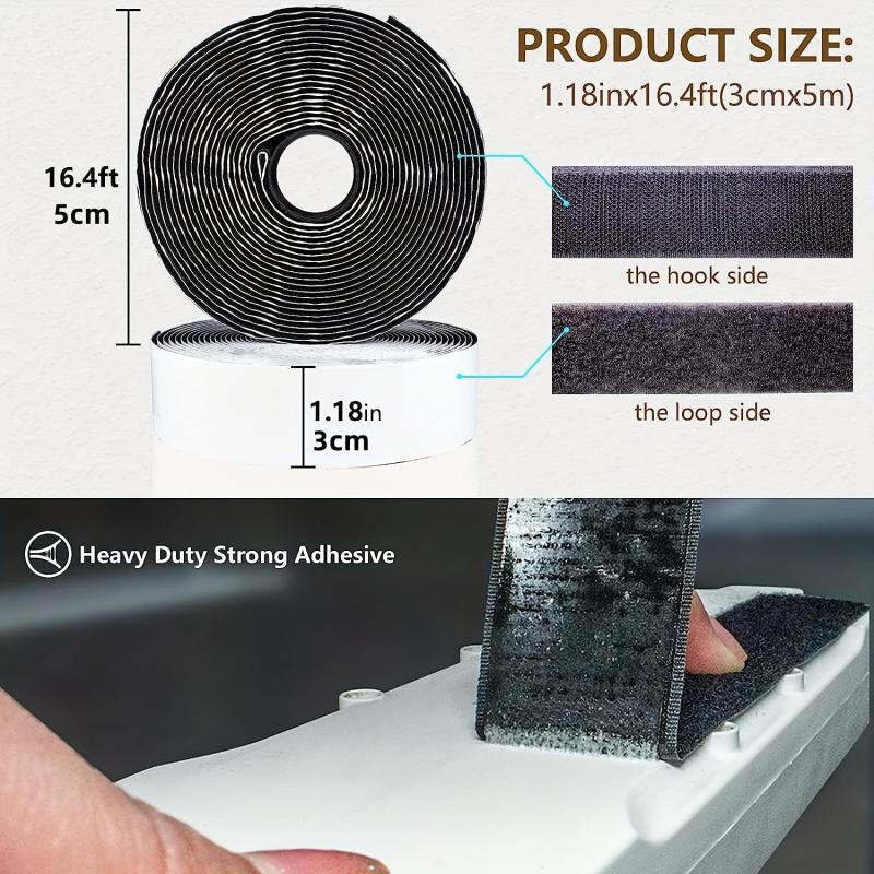 Heavy Duty Hook and Loop Strips with Strong Adhesive