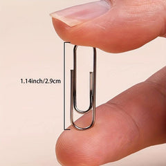100 Colorful Rainbow Paper Clips for Desk Organization