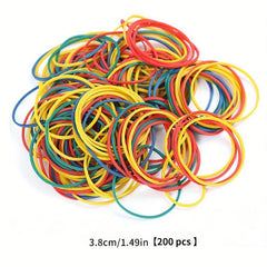 100pcs 200pcs Pack Colorful Rubber Bands 1.5 Inches