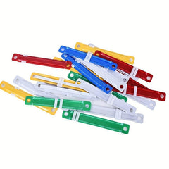 50pcs Plastic Document Fasteners 2 hole Paper Fasteners Mixed Colors