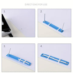 50pcs Plastic Document Fasteners 2 hole Paper Fasteners Mixed Colors