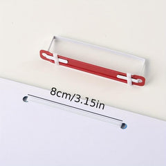 50pcs Plastic Document Fasteners 2 hole Paper Fasteners Mixed Colors