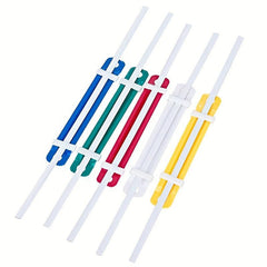 50pcs Plastic Document Fasteners 2 hole Paper Fasteners Mixed Colors