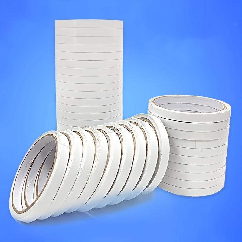 10pcs 0.6 Inch Wide Double Sided Office Tape for Robust Adhesion