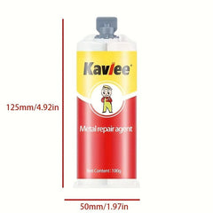 100G Metal Repair Glue, Water Gutter Waterproof Sticky Iron Metal