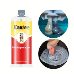100G Metal Repair Glue, Water Gutter Waterproof Sticky Iron Metal