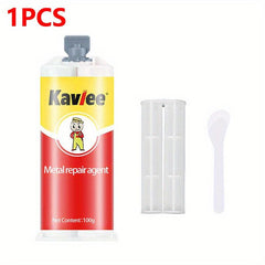 100G Metal Repair Glue, Water Gutter Waterproof Sticky Iron Metal