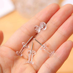 200pcs Transparent Small Push Pin For Wall Bulletin Board
