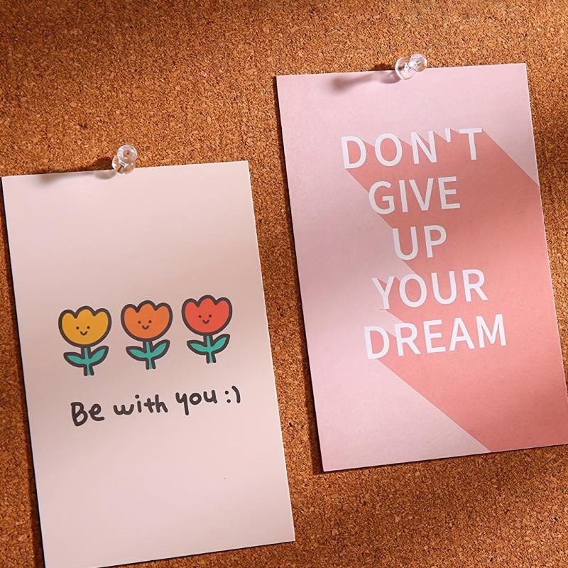 200pcs Transparent Small Push Pin For Wall Bulletin Board