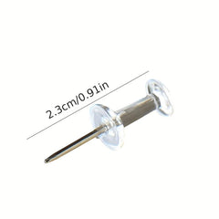 200pcs Transparent Small Push Pin For Wall Bulletin Board