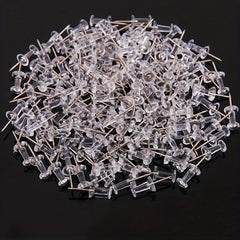 200pcs Transparent Small Push Pin For Wall Bulletin Board