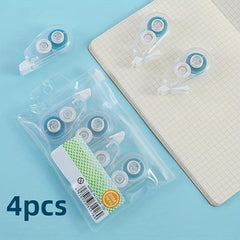 4pcs Double Sided Adhesive Dots Glue Tape Roller for Crafts, Scrapbook