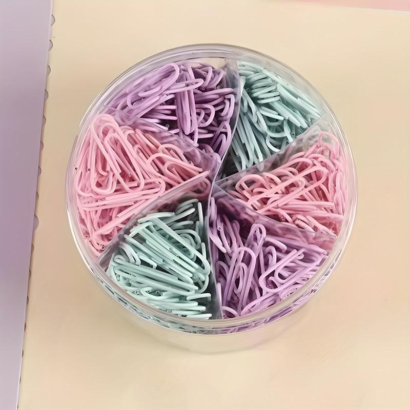 600 Non Skid Paper Clips 3 Colors Office School Personal Daily DIY Standard Size
