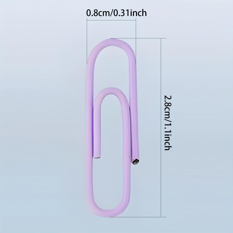 600 Non Skid Paper Clips 3 Colors Office School Personal Daily DIY Standard Size