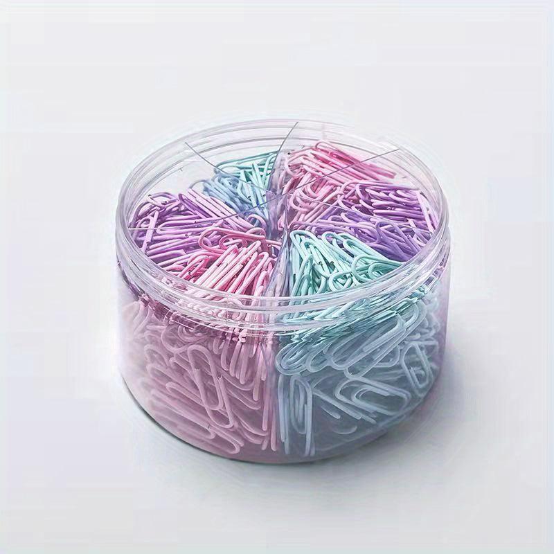 600 Non Skid Paper Clips 3 Colors Office School Personal Daily DIY Standard Size
