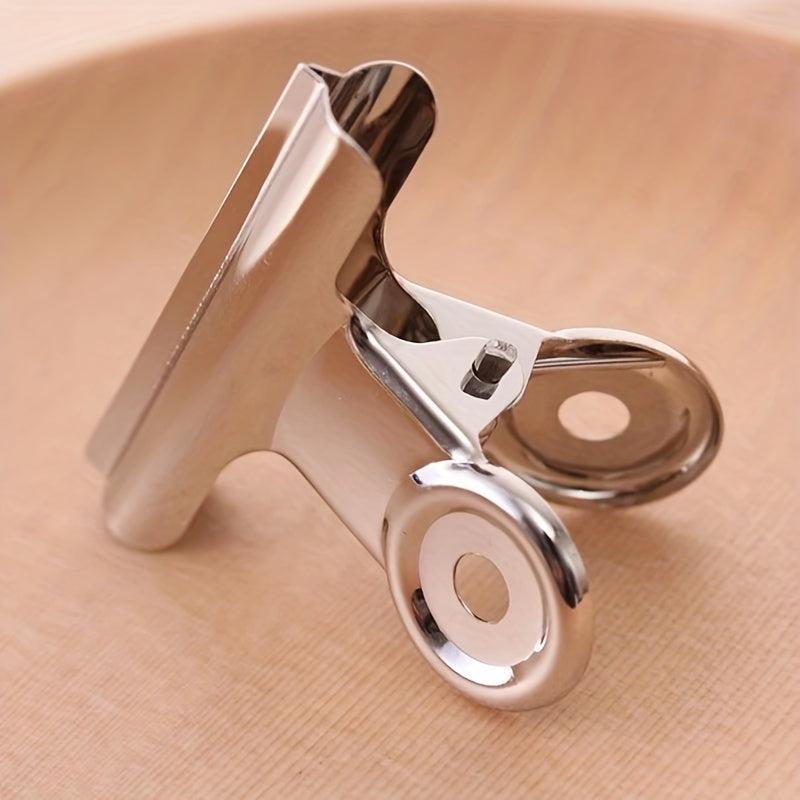 6pcs Stainless Steel Paperclips Assorted Sizes Silvery Metal