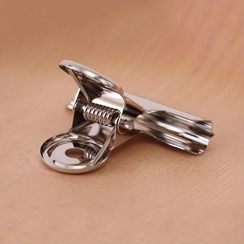 6pcs Stainless Steel Paperclips Assorted Sizes Silvery Metal