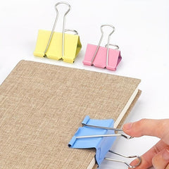 20pcs Mixed Size Dovetail Clip Folder Test Paper Book Clip Stationery Office