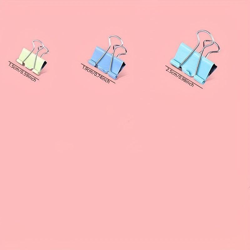 20pcs Mixed Size Dovetail Clip Folder Test Paper Book Clip Stationery Office