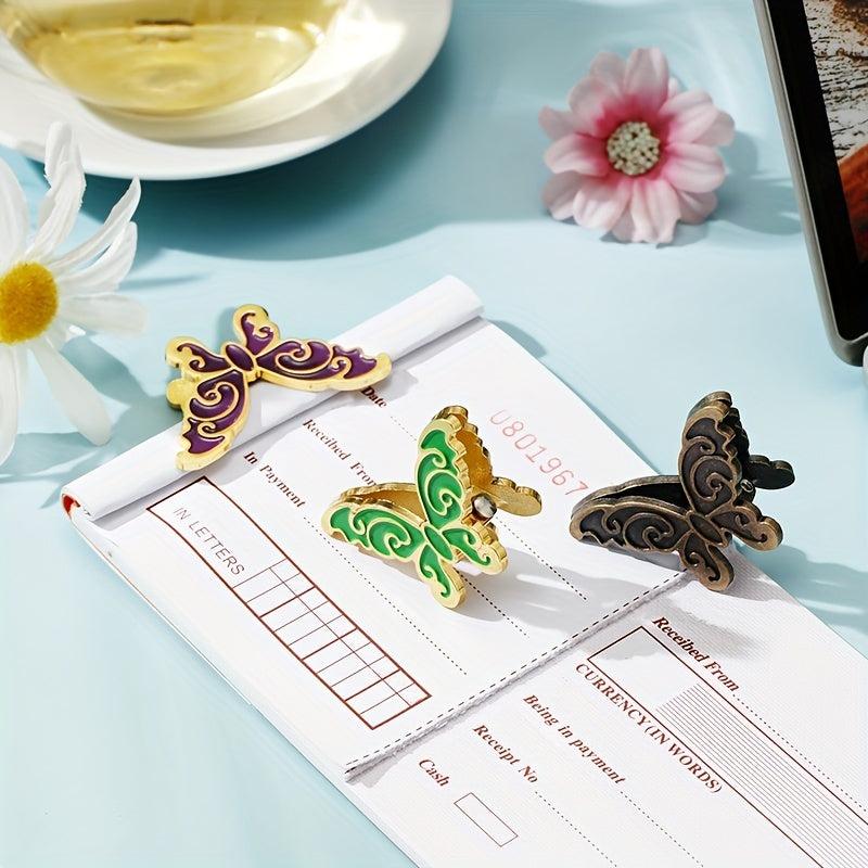2Pcs 5.08cm Butterfly Binder Clips & Paper Clamps