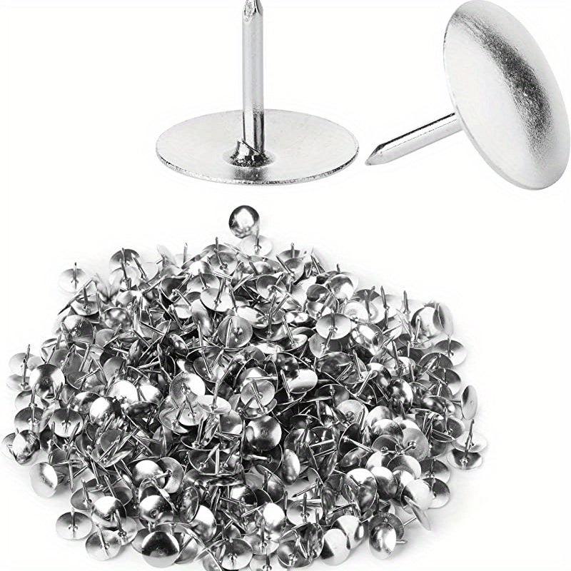 500 Pcs Silver Thumb Tacks for Home School Office
