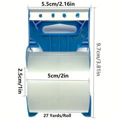 Noiseless Packing Tape 2 Inch X 27 Yards Clear 1 Pack W/ Dispenser